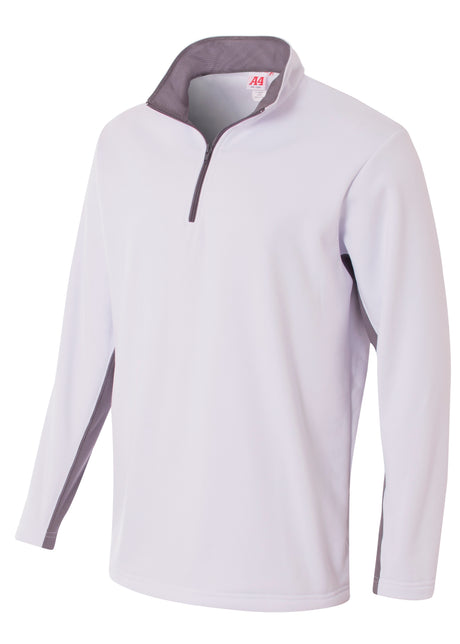 A4 Mens 1/4 Zip Color Block Fleece A4