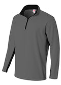 A4 Mens 1/4 Zip Color Block Fleece A4