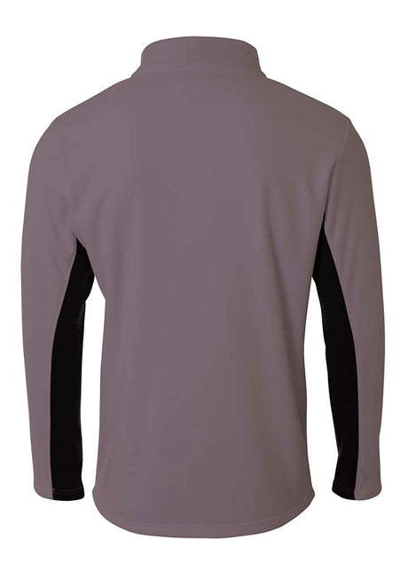 A4 Mens 1/4 Zip Color Block Fleece A4