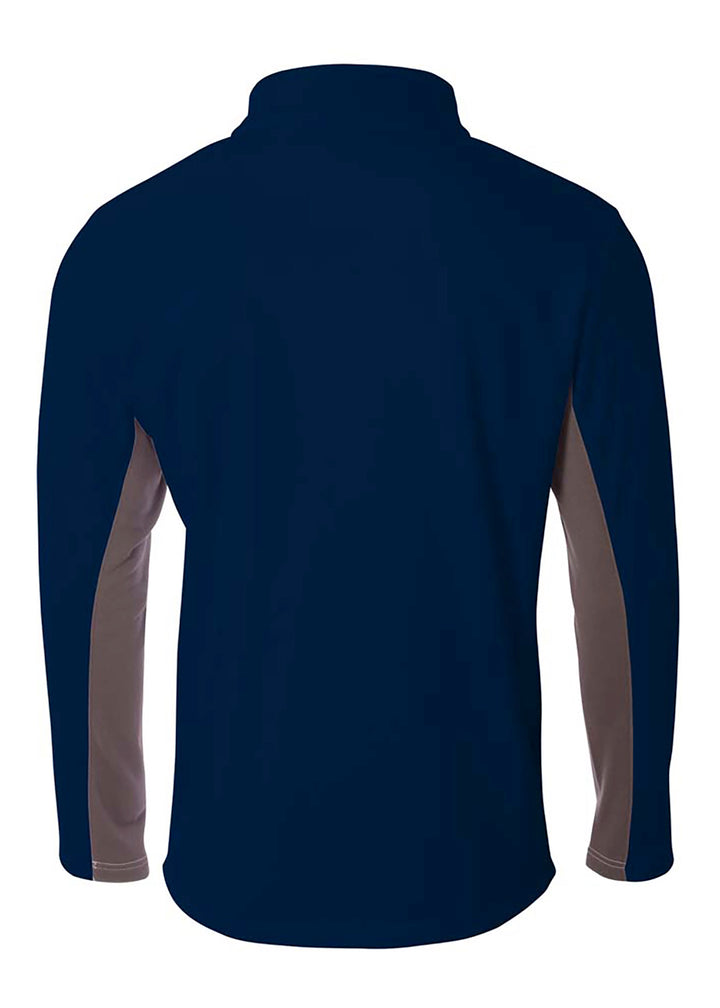 A4 Mens 1/4 Zip Color Block Fleece A4