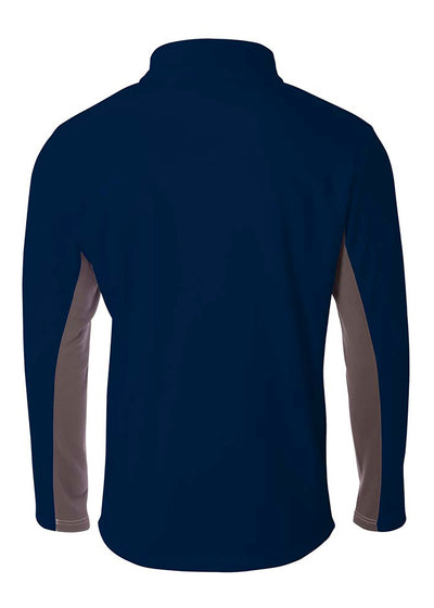 A4 Mens 1/4 Zip Color Block Fleece