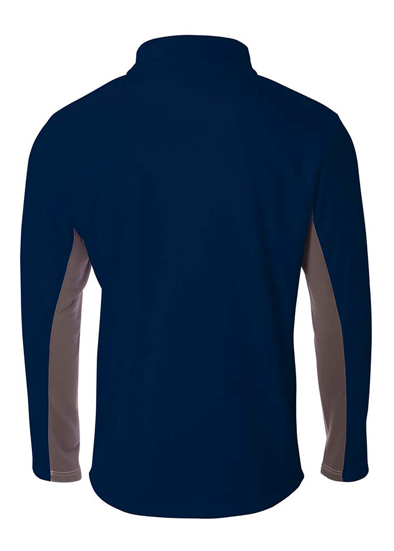 A4 Mens 1/4 Zip Color Block Fleece