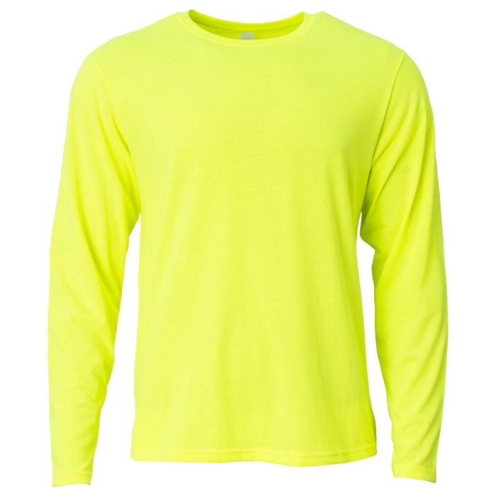 A4 Mens Softek Long Sleeve Tee