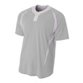 A4 Youth 2-Button Color Block Henley A4