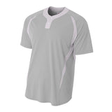 A4 Youth 2-Button Color Block Henley A4