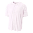 A4 Youth Full Button Stretch Mesh Baseball Jersey A4