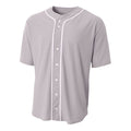 A4 Youth Full Button Stretch Mesh Baseball Jersey A4