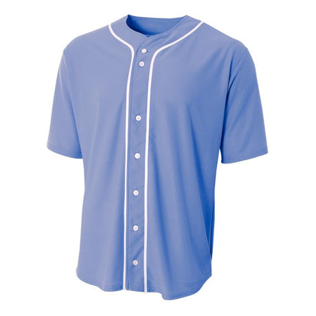 A4 Youth Full Button Stretch Mesh Baseball Jersey A4