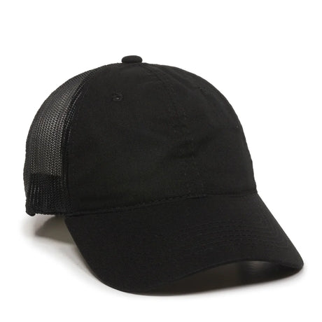 Outdoor Cap FWT-130 Garment Washed Unstructured Trucker Hat Unisex Accessories Hats & Caps