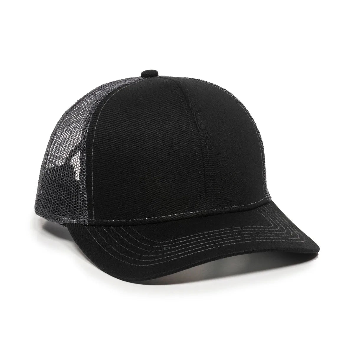 Outdoor Cap MBW-600 Cotton Twill Structured Trucker Hat Unisex Accessories Hats & Caps