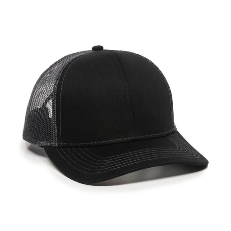 Outdoor Cap MBW-600 Cotton Twill Structured Trucker Hat Unisex Accessories Hats & Caps