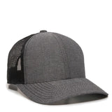 Outdoor Cap MBW-800CB Cotton Chambray Structured Trucker Hat Unisex Accessories Hats & Caps