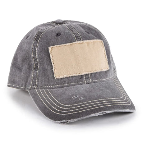 Outdoor Cap OC902 Heavy Washed Patch Unstructured Solid Back Hat Unisex Accessories Hats & Caps