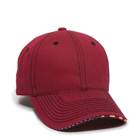 Outdoor Cap USA-800 Cotton Twill Structured Solid Back Hat-1