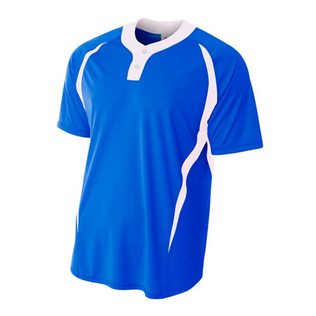 A4 Men's 2-Button Color Block Henley A4
