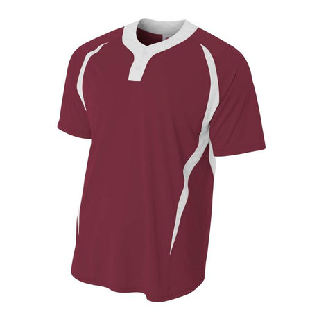 A4 Men's 2-Button Color Block Henley A4