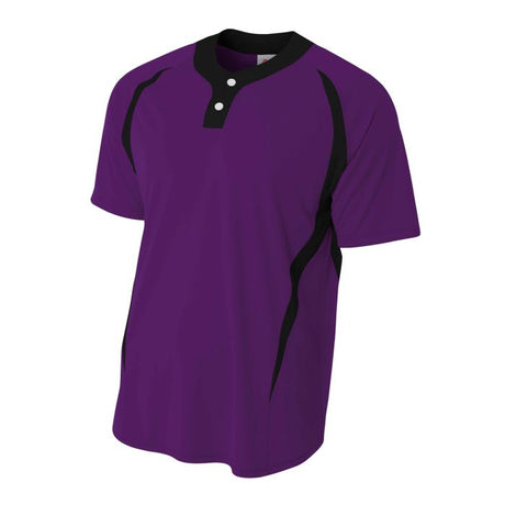 A4 Men's 2-Button Color Block Henley A4