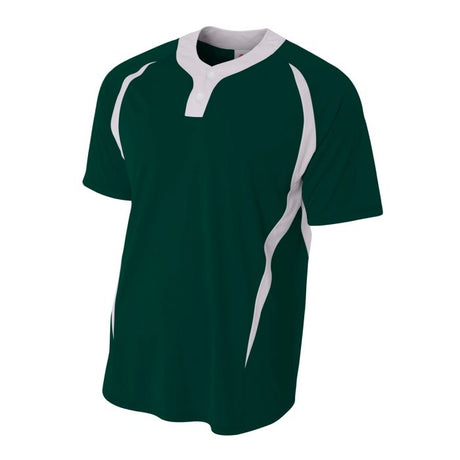 A4 Men's 2-Button Color Block Henley A4