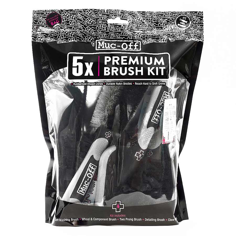 Muc-Off 5-Piece Brush Set Bicycle Accessories Tools/Maintenance