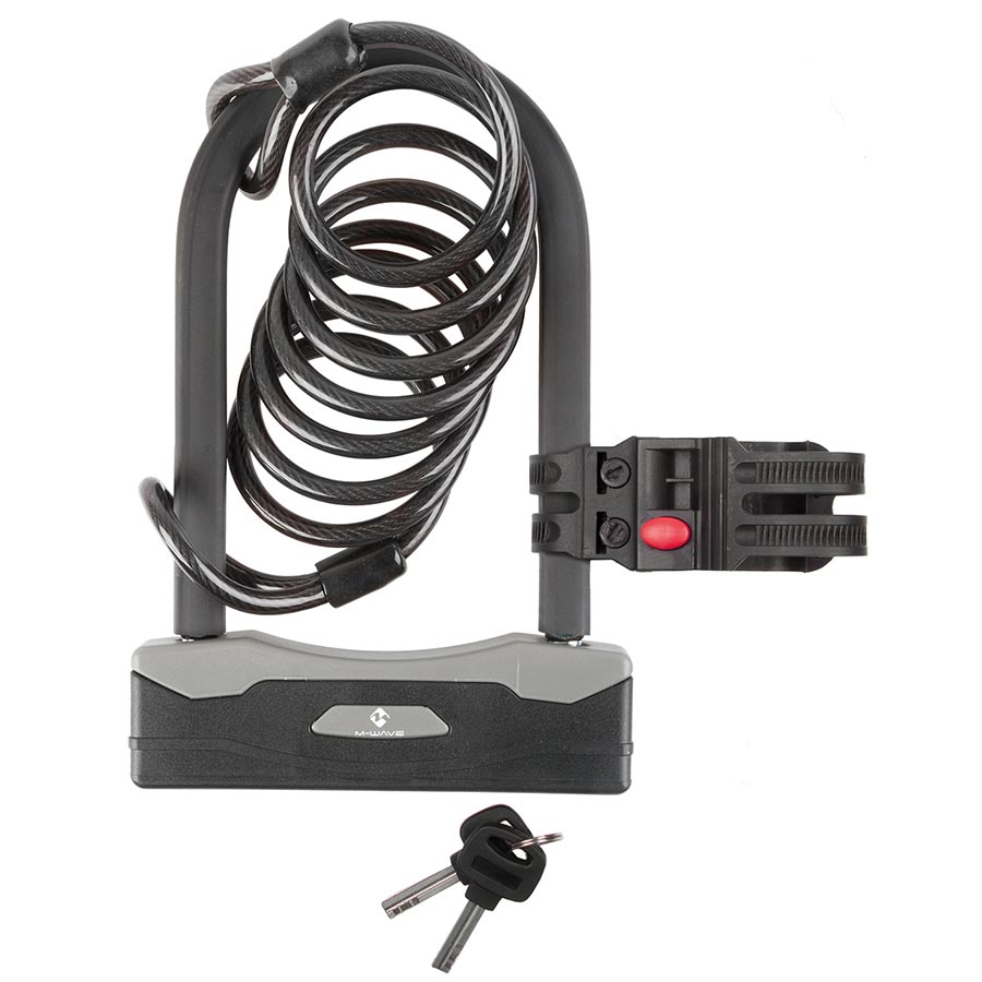 M-Wave B&S Shackle Cable U-Lock Bicycle Accessories Locks/Security