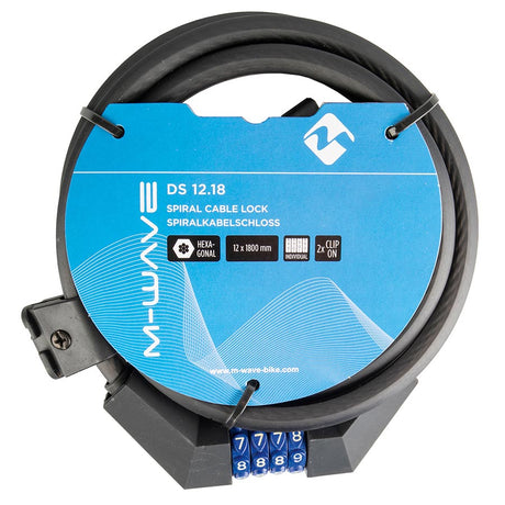 M-Wave DS 12.18 Cable Lock Bicycle Accessories Locks/Security