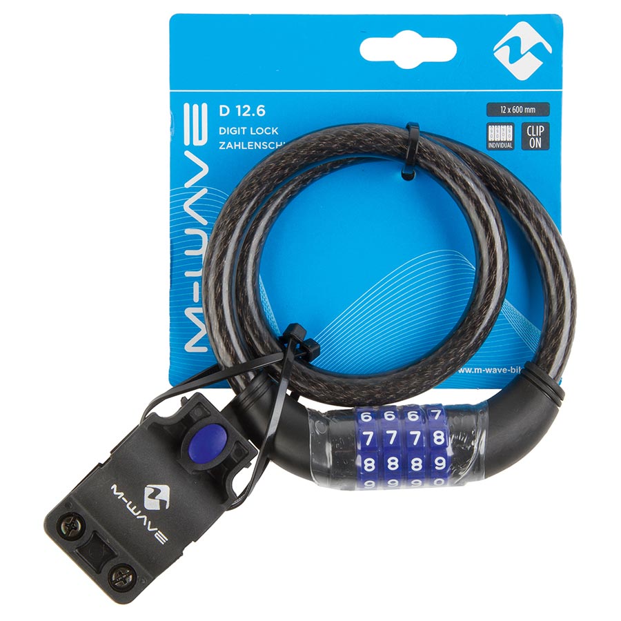 M-Wave D12.6 Cable Lock Bicycle Accessories Locks/Security