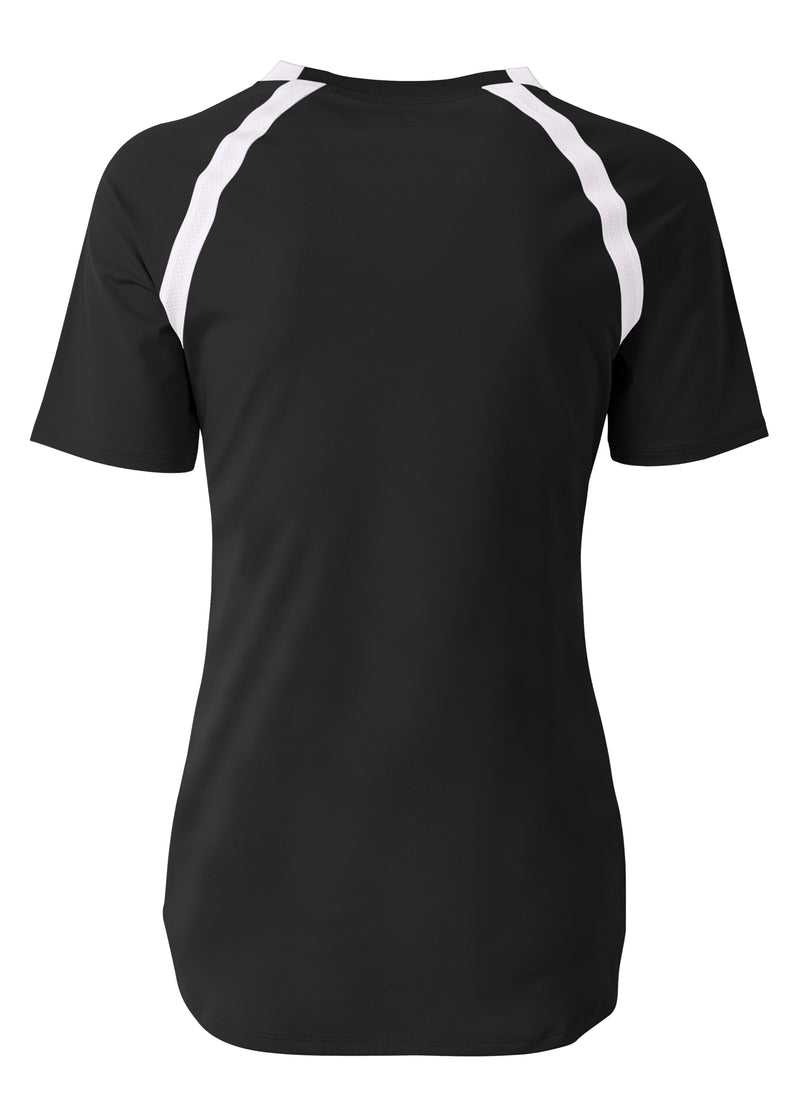 A4 Womens Ace Short Sleeve Volleyball Jersey