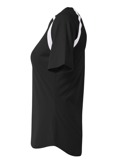 A4 Womens Ace Short Sleeve Volleyball Jersey