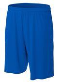 A4 Men's 9" Moisture Management Shorts with Side Pockets