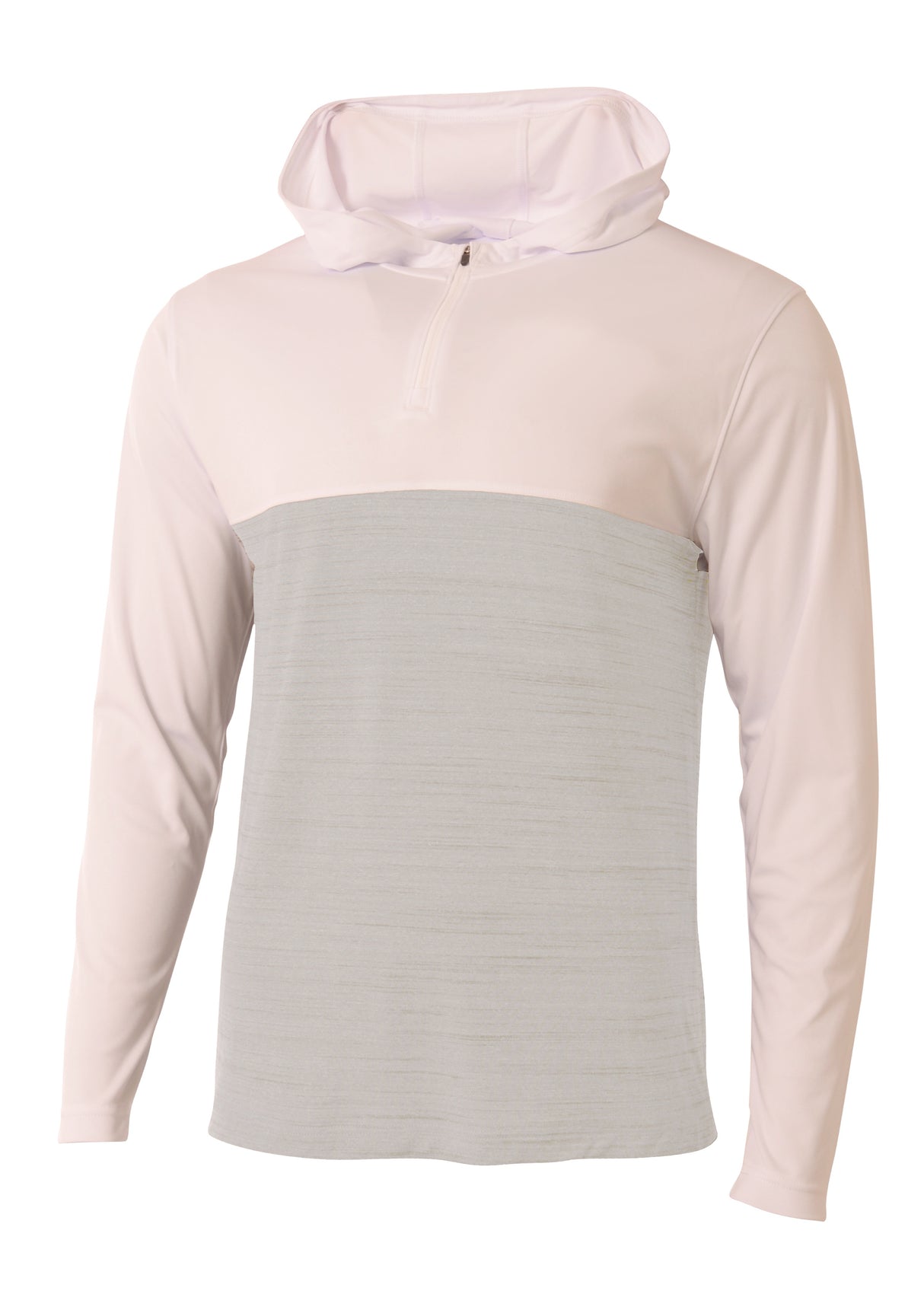 A4 Men's Slate Quarter Zip Hoodie