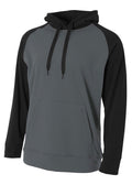 A4 Mens Color Block Tech Fleece Hoodie A4