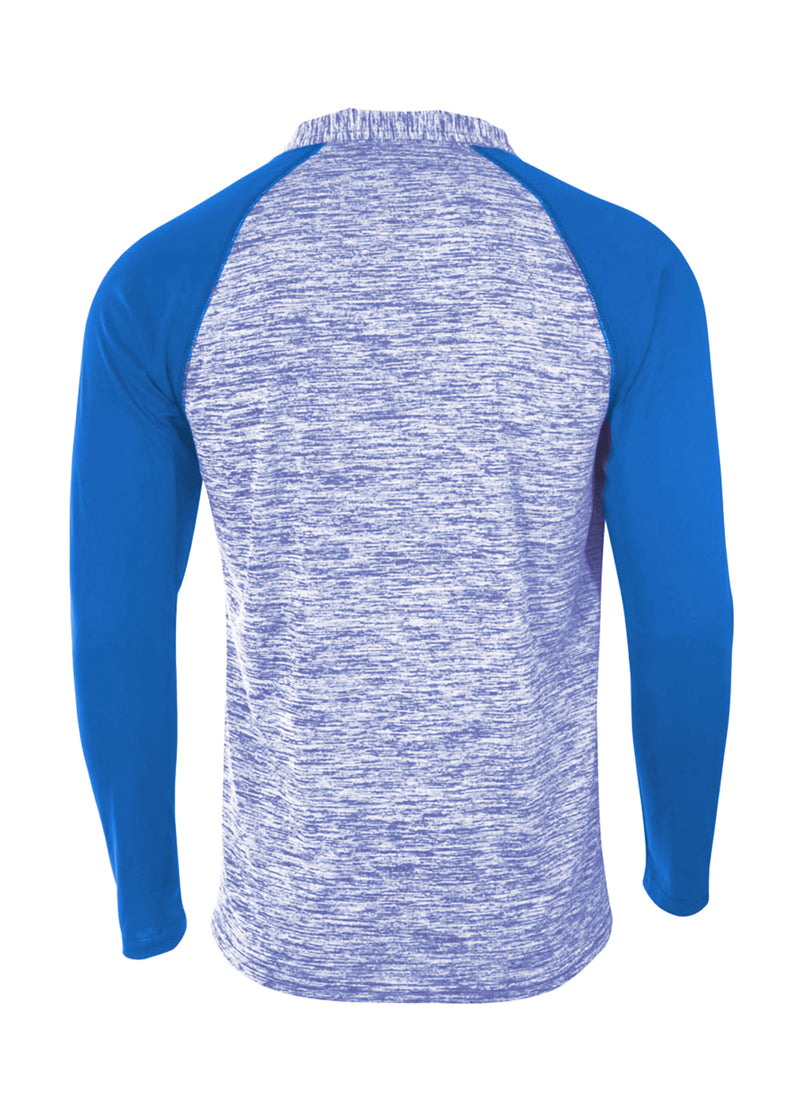 A4 Mens 1/4 Zip Space Dye with Contrast