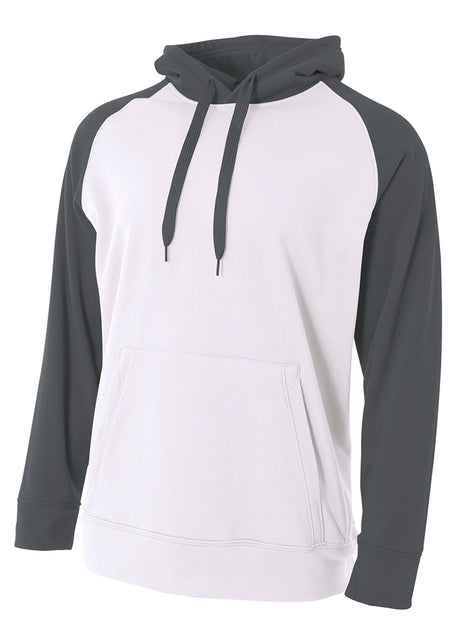 A4 Mens Color Block Tech Fleece Hoodie A4