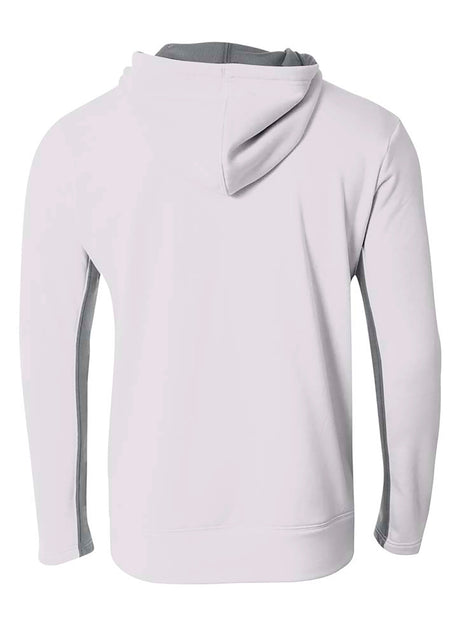A4 Mens Full Zip Color Block Fleece Hoodie A4