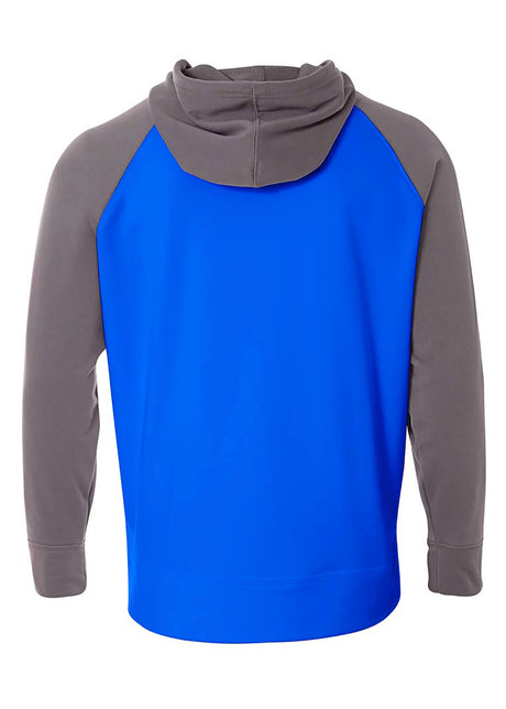 A4 Mens Color Block Tech Fleece Hoodie A4