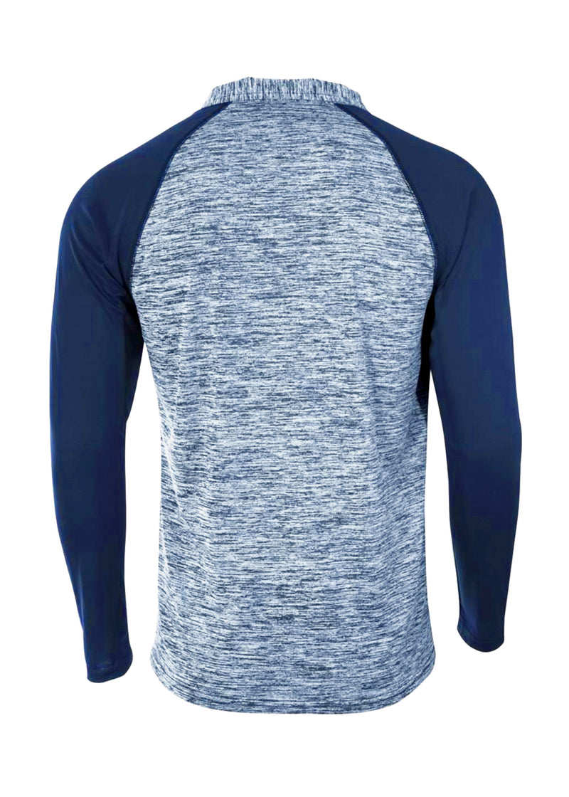 A4 Mens 1/4 Zip Space Dye with Contrast