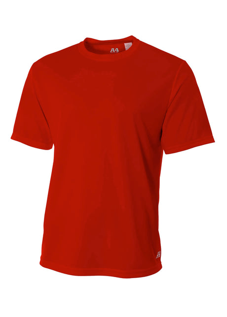 A4 Mens Short Sleeve Birds-Eye Mesh Crew A4