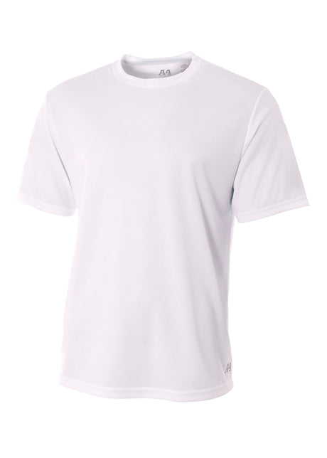 A4 Mens Short Sleeve Birds-Eye Mesh Crew A4