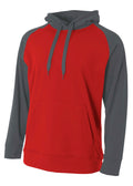 A4 Mens Color Block Tech Fleece Hoodie A4