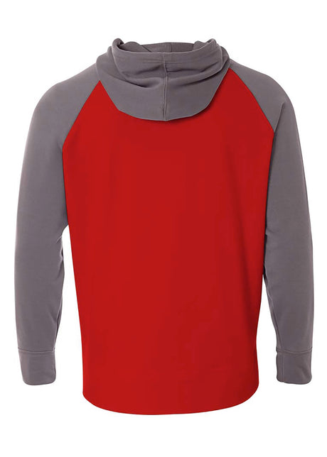 A4 Mens Color Block Tech Fleece Hoodie A4