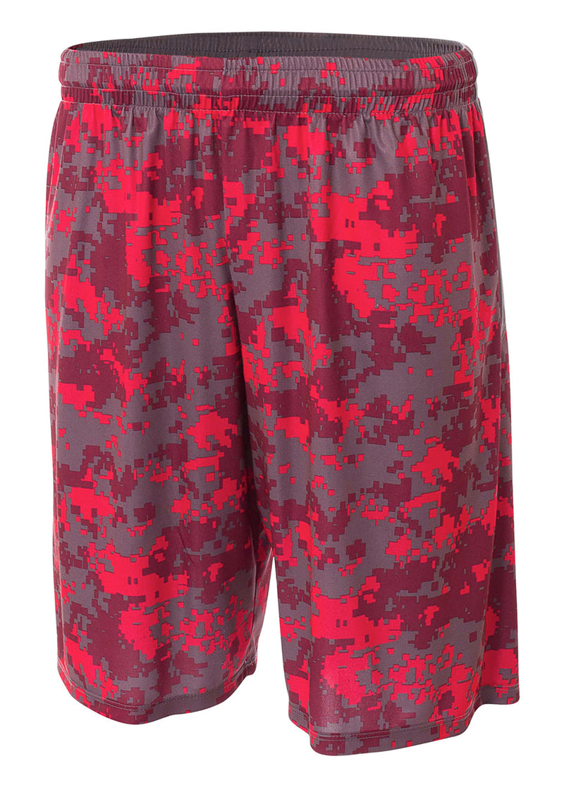 A4 Mens Printed Camo Performance Short