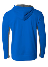 A4 Mens Full Zip Color Block Fleece Hoodie A4