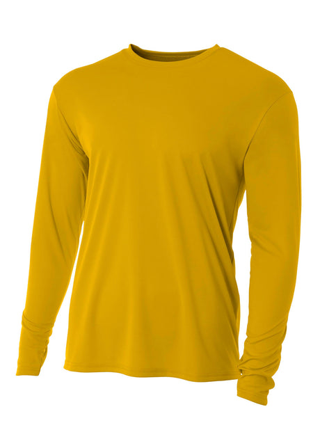 A4 Men's Cooling Performance Long Sleeve Crew 1 of 2 A4