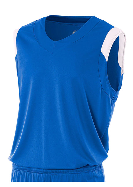 A4 Mens Moisture Management V-Neck Muscle A4
