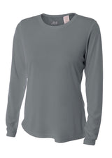 A4 Women's Long Sleeve Cooling Performance Crew