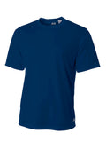 A4 Mens Short Sleeve Birds-Eye Mesh Crew A4
