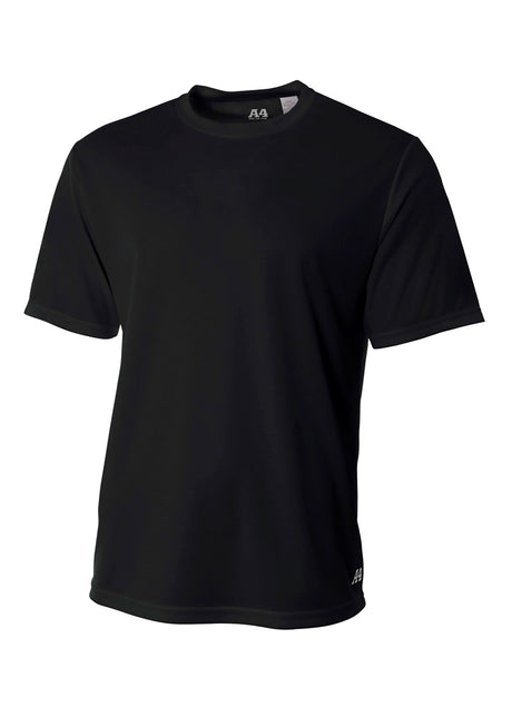 A4 Mens Short Sleeve Birds-Eye Mesh Crew A4
