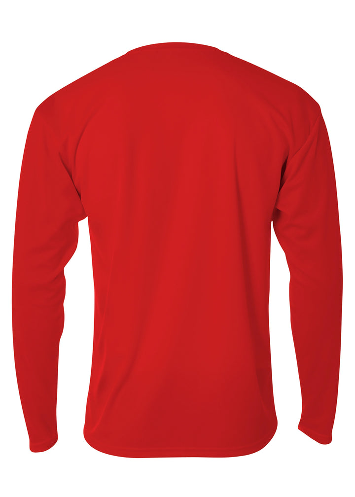 A4 Mens Long Sleeve Birds-Eye Mesh Crew A4