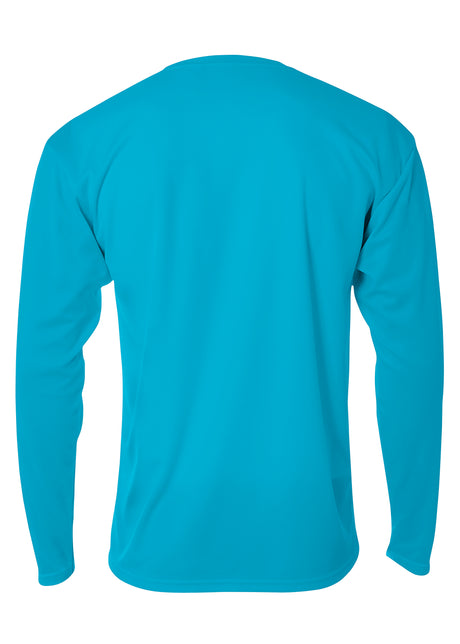 A4 Mens Long Sleeve Birds-Eye Mesh Crew A4