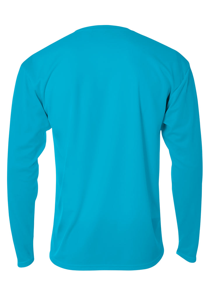 A4 Mens Long Sleeve Birds-Eye Mesh Crew A4